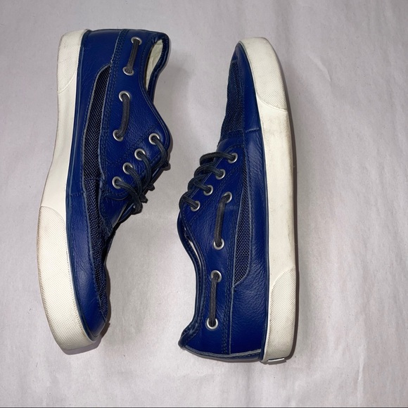 Polo Ralph Lauren Men's Navy Blue Parkstone low shoes sz 9.5 - Picture 11 of 11